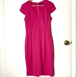 3/$30 H&M Hot Pink Fitted Knee Length Dress - Size 10